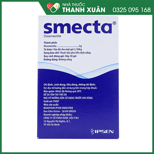 Bột pha hỗn dịch uống Smecta - Điều trị tiêu chảy ở người lớn và trẻ em